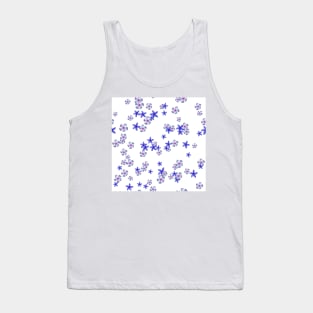 Blue plumeria Tank Top